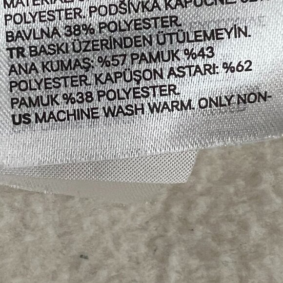 H&M Into the Field Cream Relaxed Hoodie Men's Size XS - Picture 5 of 11